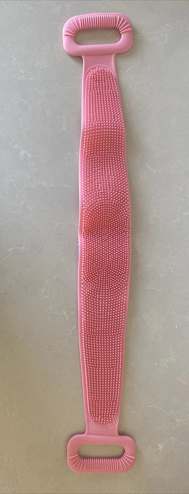 2 Pack - Silicone Body, Back and Foot Scrubber Brush for Shower/Bath 30" - Pink