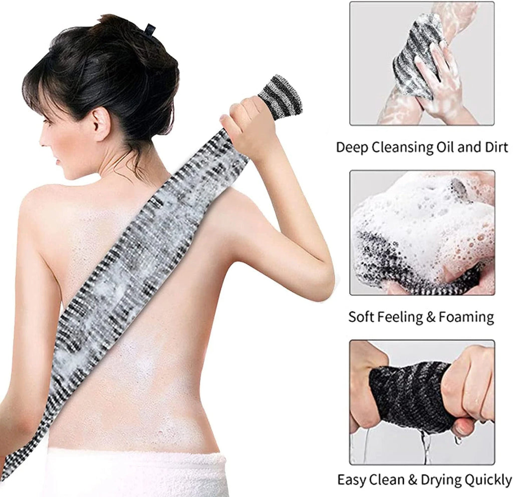 Yiclick Exfoliating Body Scrubber, Back Scrubber for Shower Bath, Japanese Scrub