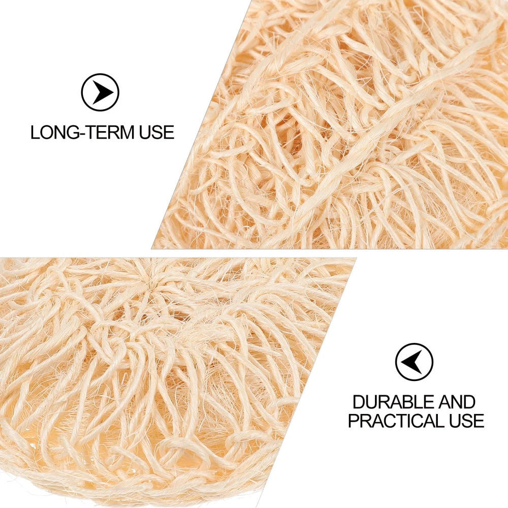 2 Pcs Sisal Bath Brush All Bathroom Accessories Body Wash Scrubber Man for