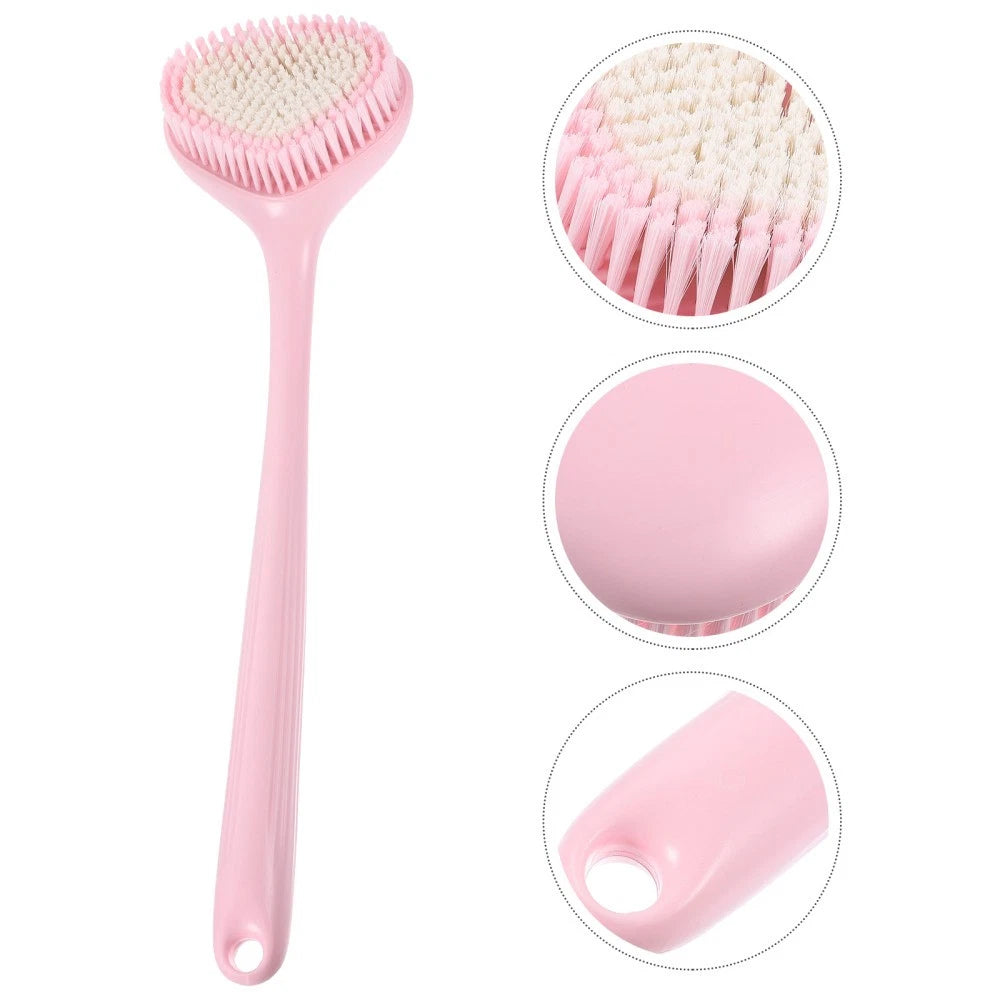 Body Bathing Brush Long Handle Scrubber Bath Exfoliating Brush Back Self Lotion