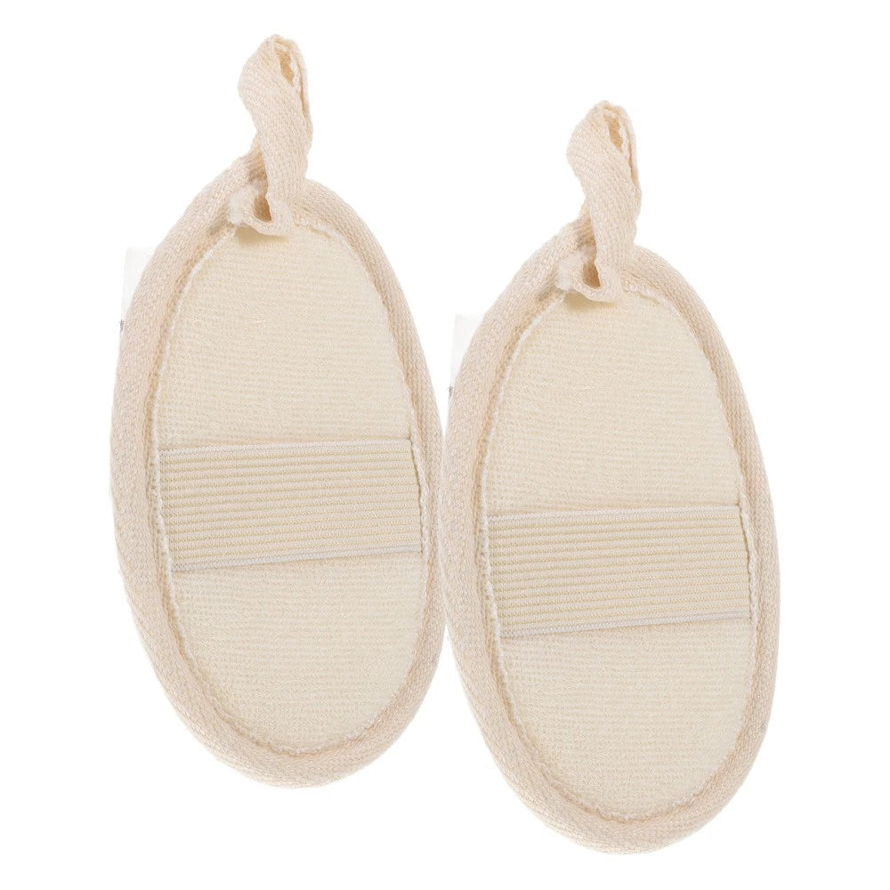 2 Pcs Loofah Bathing Scrub Exfoliating Brush Back Cleaning Scrubber