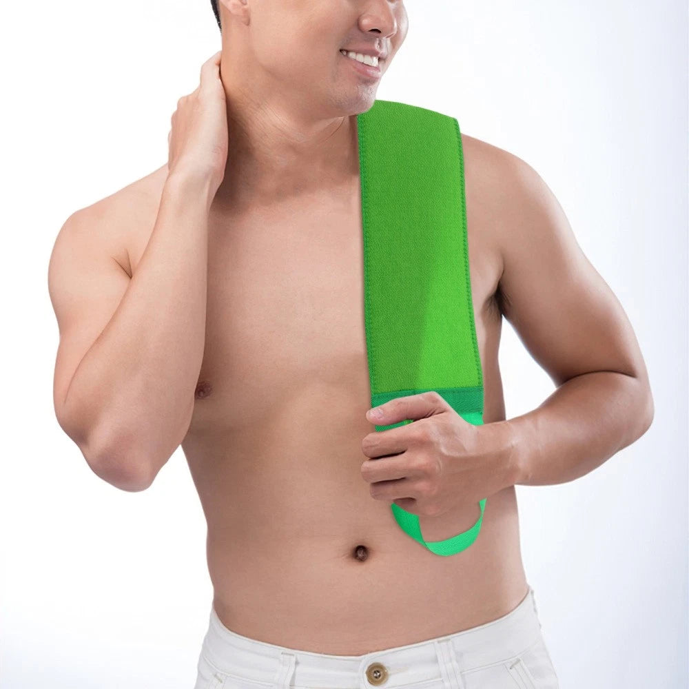 2 Pcs Bath Towel Body Exfoliator Scrubber Back Brush for Shower Women