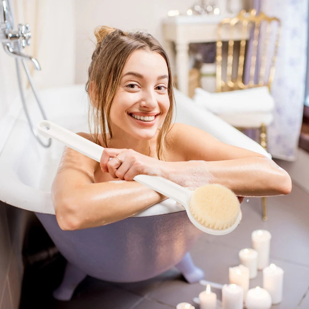 Back Scrubbing Brush Bathroom Scrubber Shower for Cleaning Body Massage