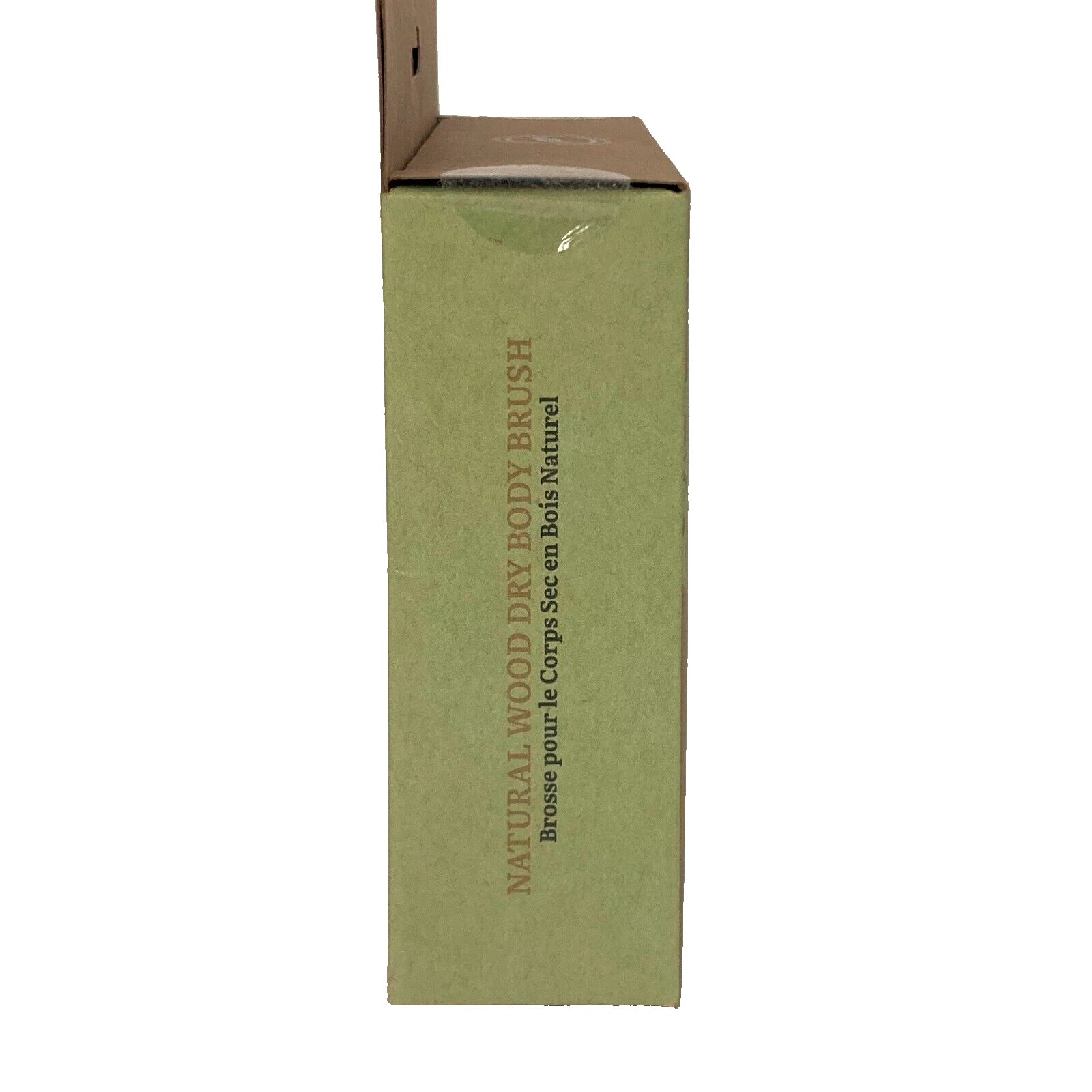 Ecopro - Natural Wood Dry Body Brush - Round - Canvas Strap - GHA-4330 - New!