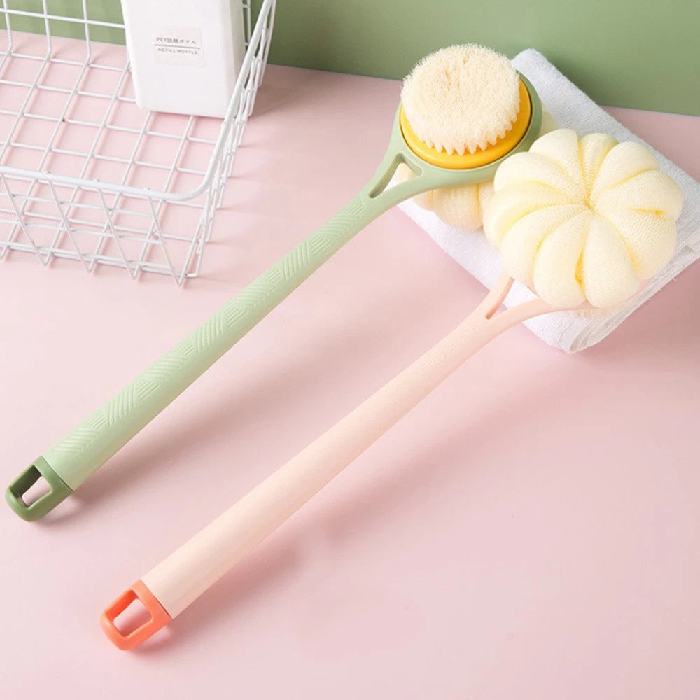 Bath Brush Multi-functional Exfoliating Shower Scrubber for Body Men Handle