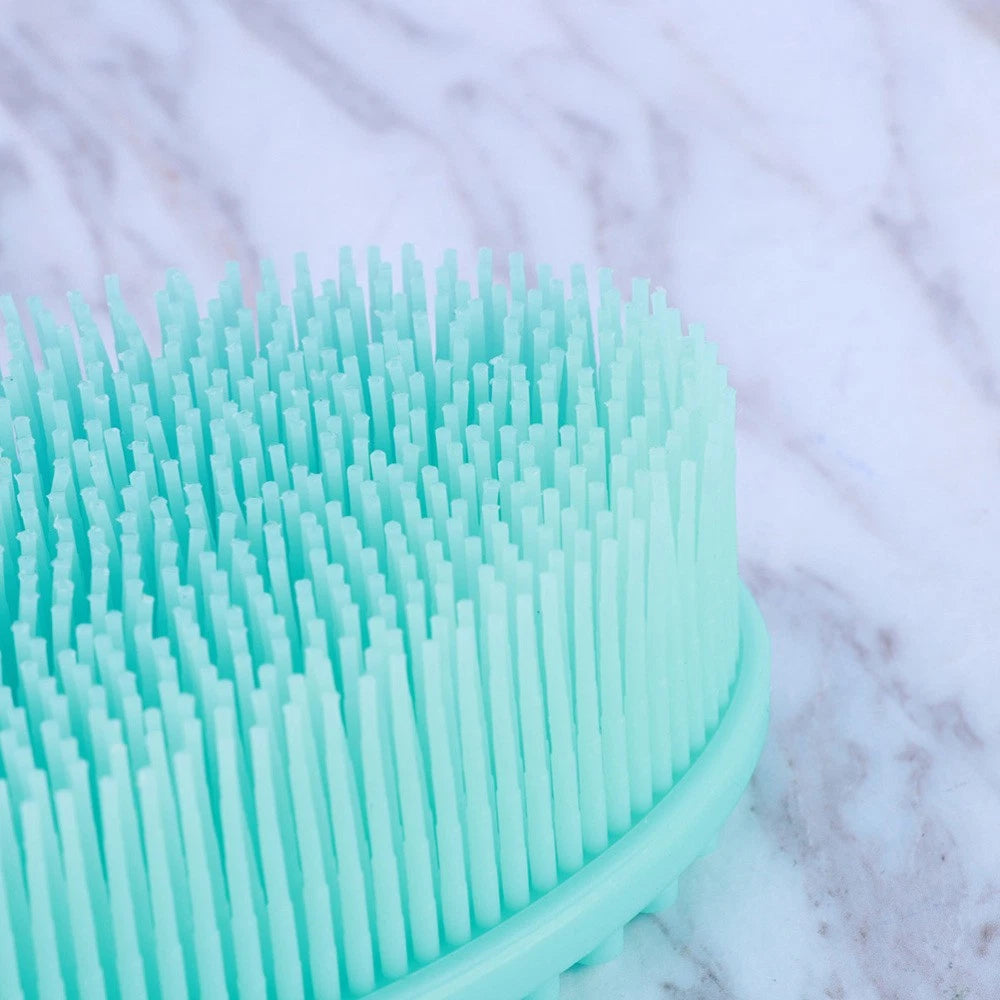 3 Count Bath Brush Body Exfoliator Scrubber Silicone Baby Shower Skin