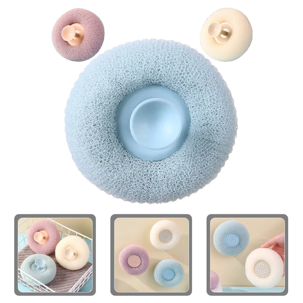3 Pcs Bath Brush Scrubber for Body Shower Exfoliator Miss Cup