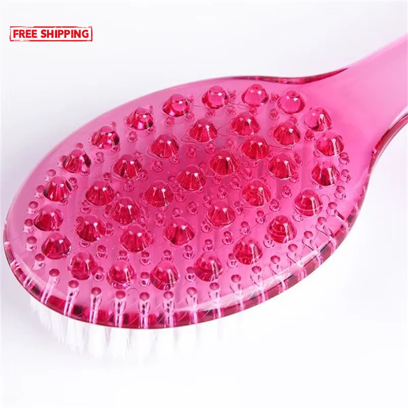 1Pc Long Handle Bath Brush Soft Hair Bath Brush Back Ball Brush Bathroom Body