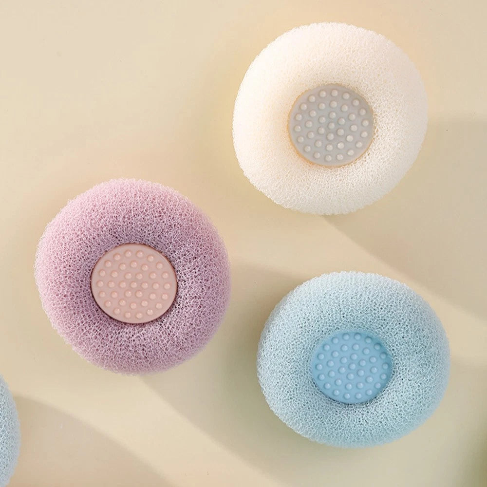 3 Pcs Bath Brush Scrubber for Body Shower Exfoliator Miss Cup