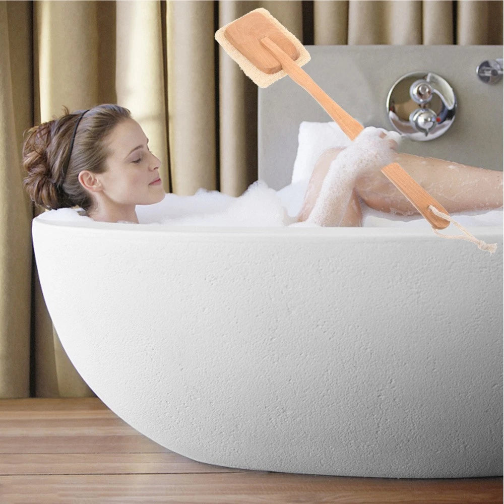 Back Massage Brush Backbrush for Shower Scrubber with Long Handle Exfoliating
