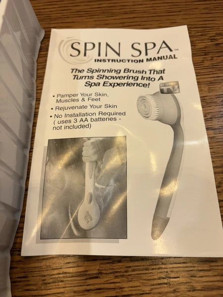 Spin Spa Spinning Spa Body Brush w/5 Attachments -As Seen on TV -NEW  in Box