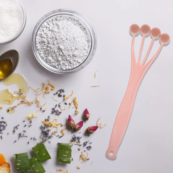 Exfoliating Bath Brush Shower Back Scrubber Long Handle for Body