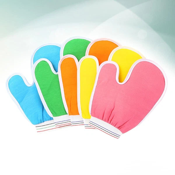 5 Pcs Bath Gloves Men and Women Mitts for Shower Body Scrub Brush