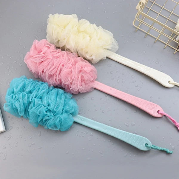 3pcs Long Handle Bath Brush Bathroom Shower Ball Shower Bath Back Brush Back