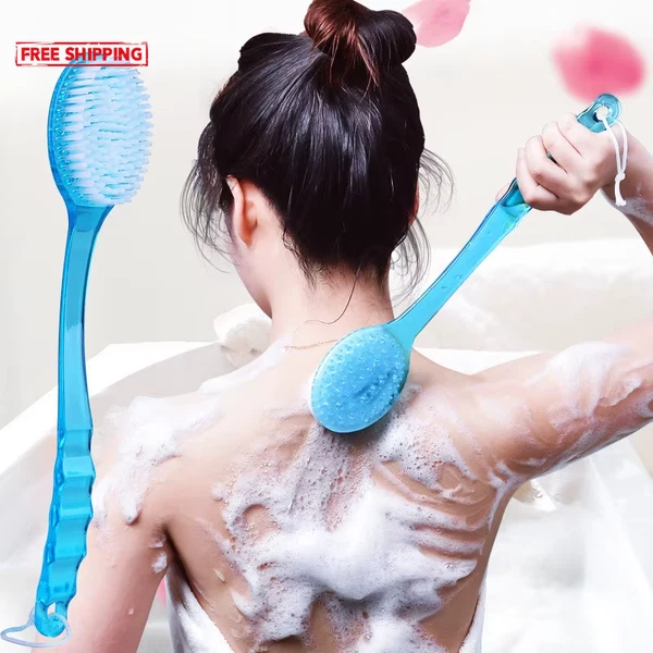 1Pc Long Handle Bath Brush Soft Hair Bath Brush Back Ball Brush Bathroom Body