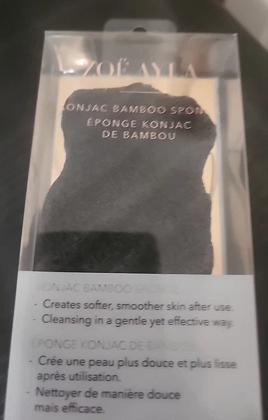 Zoe Ayla Konjac Bamboo Sponge -  NEW in Box - Naturally Antibacterial