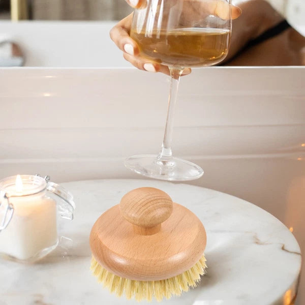 Bath Brush Shower Scrubber for Body Bathing Back Portable Handle