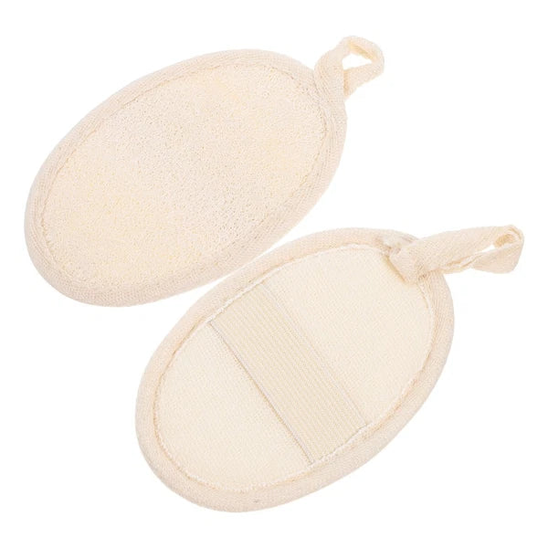 2 Pcs Loofah Bathing Scrub Exfoliating Brush Back Cleaning Scrubber