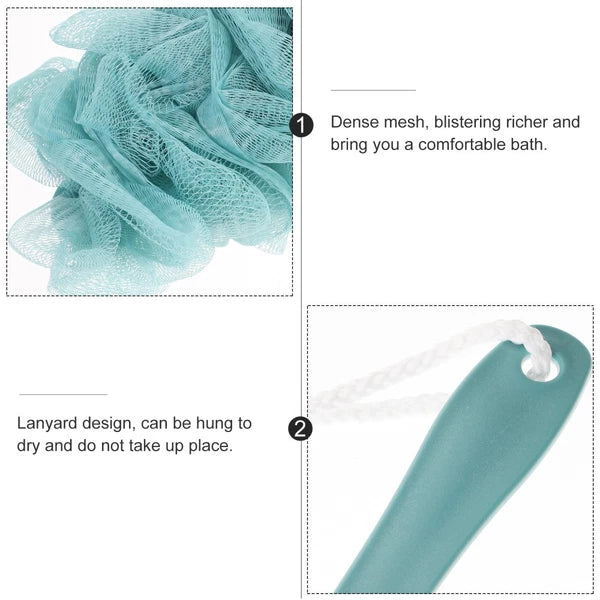 Bath Brush Man Back Lotion Applicator for Women Bathing with Long Handle