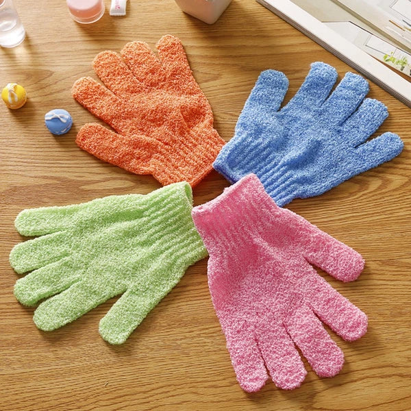 5 Pairs Bath Gloves Exfoliate Body Exfoliator Exfoliating Scrubber
