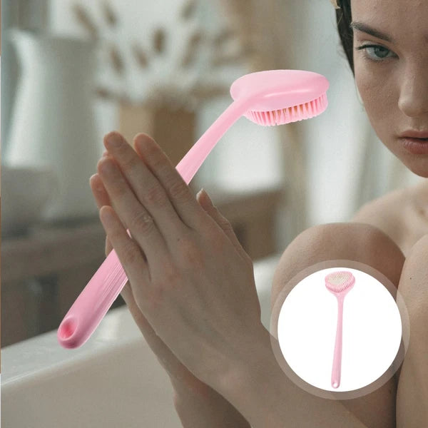Body Bathing Brush Long Handle Scrubber Bath Exfoliating Brush Back Self Lotion