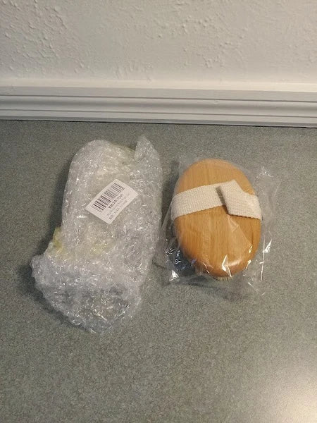 Wooden Bath Shower Brush Body Scrubber Exfoliator