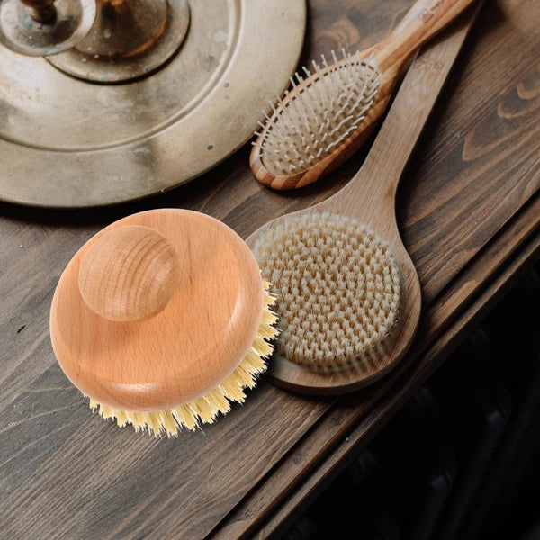 Bath Brush Shower Scrubber for Body Bathing Back Portable Handle