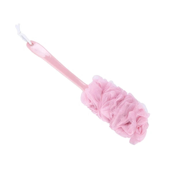 Long Handle Bath Flower Scrubber Colorful Body Brush Exfoliating Shower Brush