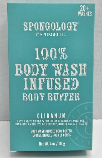 Spongelle Spongology Body Wash Infused Body Buffer Olibanum 4oz NEW 20+ Washes