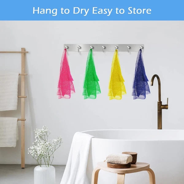 2 Pieces African Net Sponge Authentic Real African Exfoliating Net Bath Sponge W