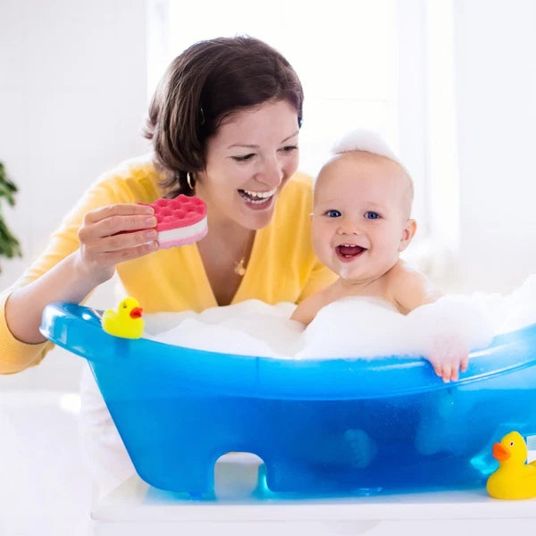 4 Pcs Bath Sponge Baby Loofahs for Shower Men Exfoliating Scrubber