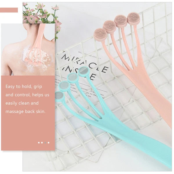Bath Brush Body Shower Women's Man Exfoliating Back Scrubber for