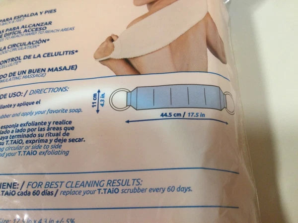 Back Scrubber Relax Exfoliating Bath & Shower Back Scrubber with Handle NEW LOOK