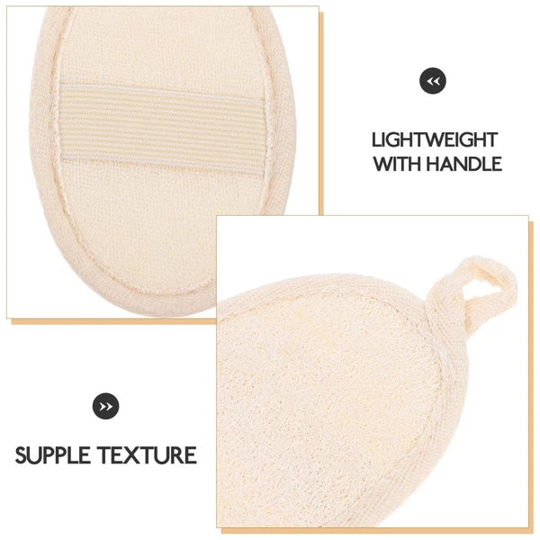 2 Pcs Loofah Bathing Scrub Exfoliating Brush Back Cleaning Scrubber