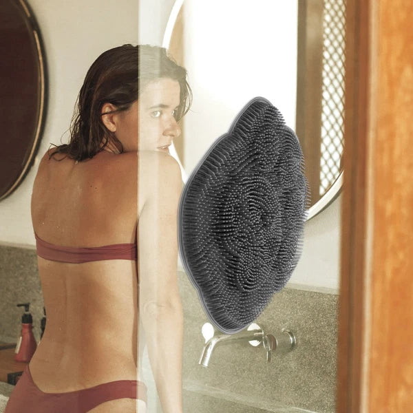 Bath Brush Foot Scrub Mat Back Scrubber Pad Feet Massager Shower Floor