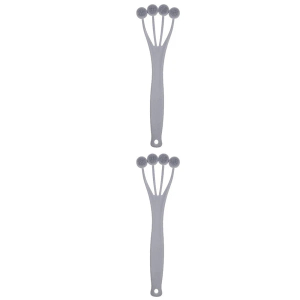 2 Pieces Exfoliating Bath Brush Back Scrubber for Shower Brushes