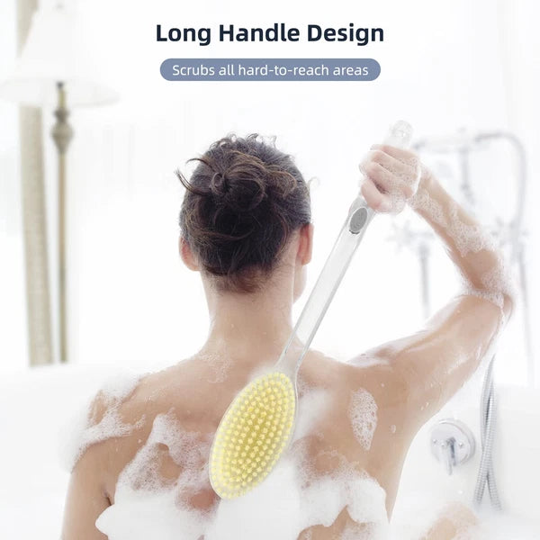 Long Handle Back Scubber Bath Body Shower Brush Exfoliating Skin Scrubber