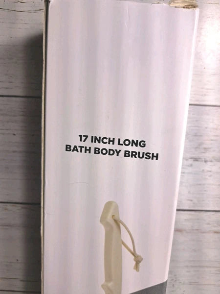 Body Brush Back Scrubber, 17" Back Brush Long Handle for Shower New Open Box
