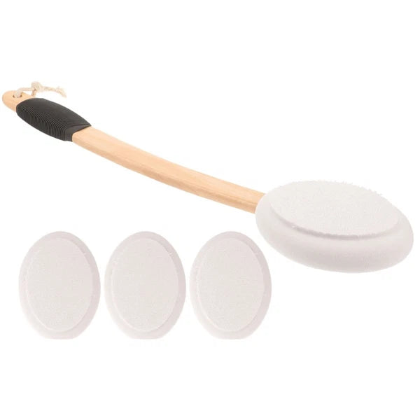 Anti- Bath Brush Set Body Lotion Applicator for Back Baby Cream