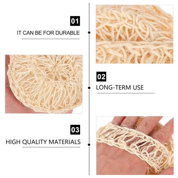 2 Pcs Sisal Bath Brush Man Mother Body Scrubber Bathing Accessories