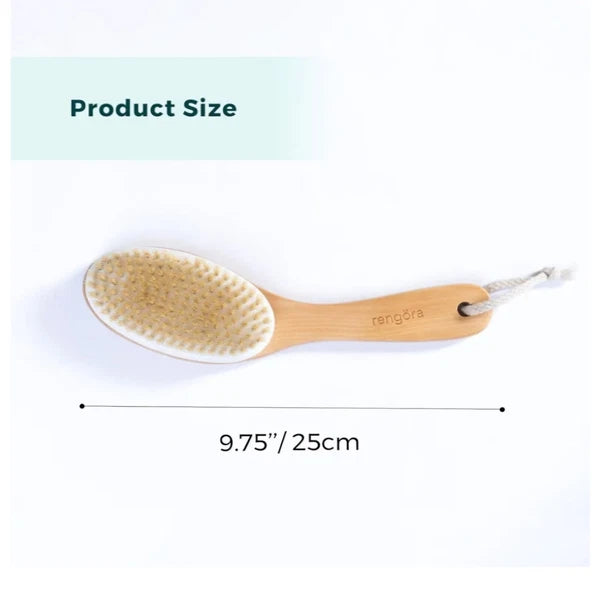 Dry Body Brush Brushing Exfoliating, Lymphatic Drainage Scrubbing