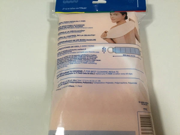 Back Scrubber Relax Exfoliating Bath & Shower Back Scrubber with Handle NEW LOOK