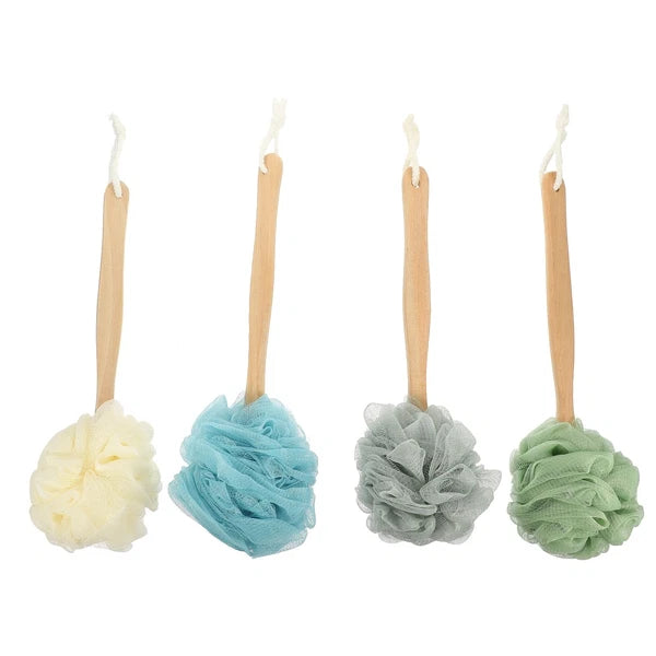4 Pcs Bath Brush Rubs Back Exfoliating Scrub Body Miss for Shower