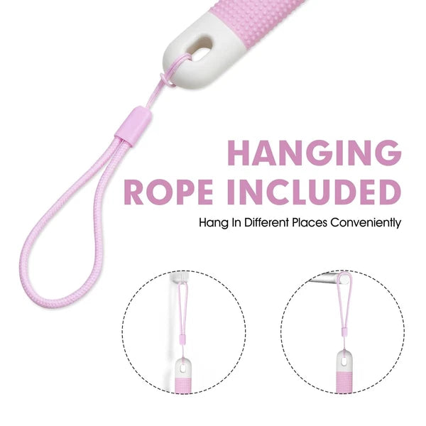 Body Scrubber Anti Slip for Shower,Shower Brush Long Handle with Stiff and Soft