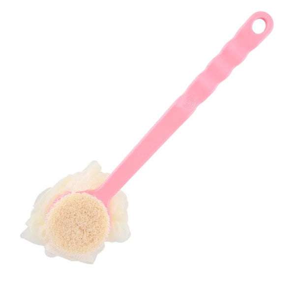 2 Pcs Back Rub Bath Brush Body Shower Scrubber Exfoliator Flower