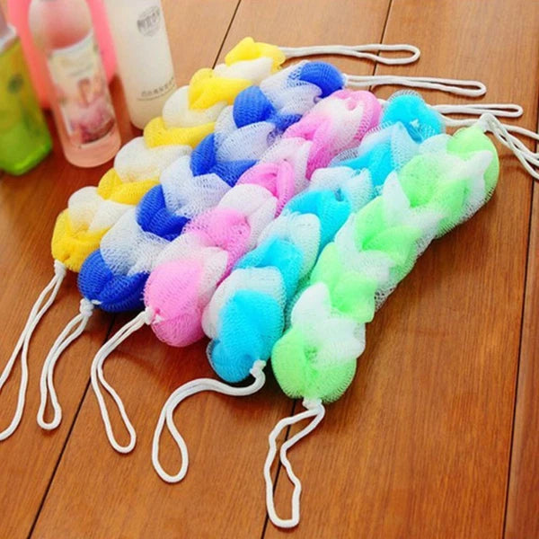 Back Scrubber Bath Shower Mesh Sponge Exfoliating Body Brush Puff  HOTUS
