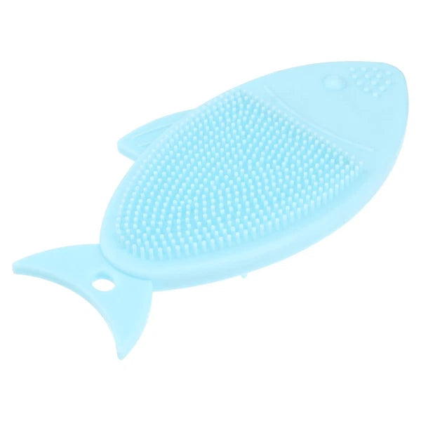 2 Pack Fish-shaped Bath Brush Child Body Cleaning Bathing Accessory
