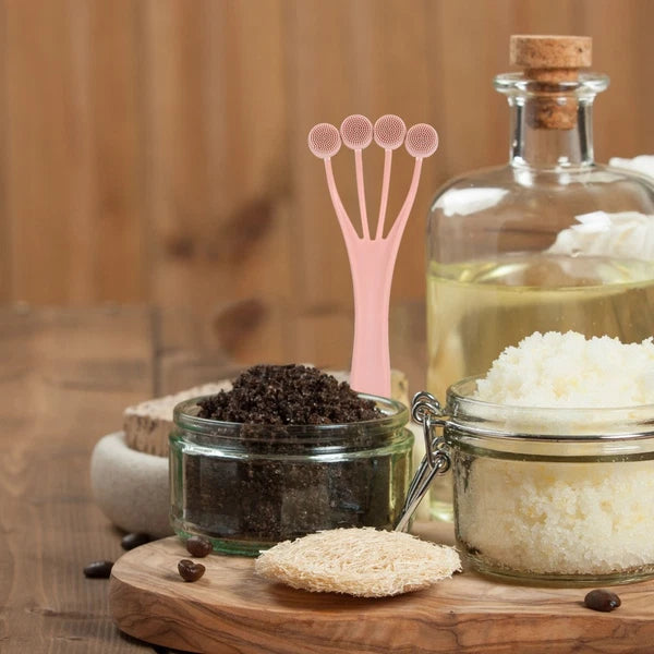 3 Count Exfoliating Bath Brush Shower Back Scrubber Body Long Handle for