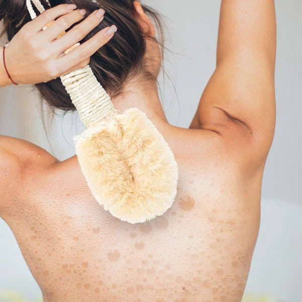 2 Pcs Silk Bath Brush Miss Exfoliating Back Body Scrubber Brushes for