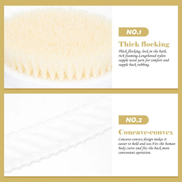 Double-head Shower Brush Man Scrubbing Bath Brushes Scrubber Back Washing